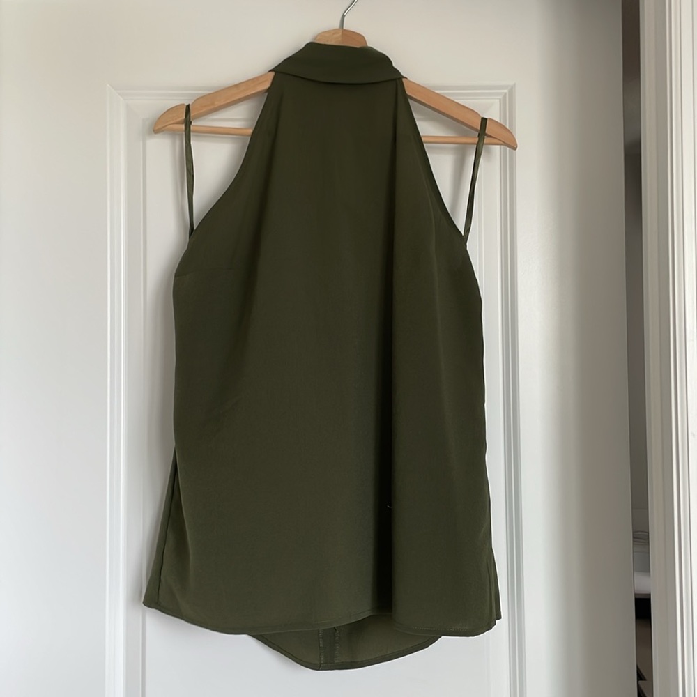 NWOT Banana Republic Green Halter Blouse